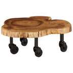 Table basse vidaXL en bois massif d'acacia 23,6 x 21,7 x 9,8