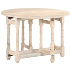 Table de salle à manger ronde vidaXL en bois de manguier massif