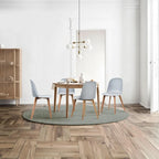 Ensemble de 2 chaises de salle à manger en plastique imitation bois pour événements, cuisine, bureau, jardin, terrasse, café