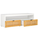 Meuble TV SAFAVIEH Kaitlyn à 2 tiroirs et 1 étagère (compatible avec les téléviseurs à écran plat jusqu'à 55 pouces) - 48 po L x 16 po P x 17 po H