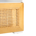 Meuble TV SAFAVIEH Kaitlyn à 2 tiroirs et 1 étagère (compatible avec les téléviseurs à écran plat jusqu'à 55 pouces) - 48 po L x 16 po P x 17 po H