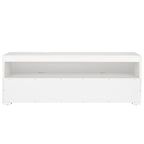 Meuble TV SAFAVIEH Kaitlyn à 2 tiroirs et 1 étagère (compatible avec les téléviseurs à écran plat jusqu'à 55 pouces) - 48 po L x 16 po P x 17 po H