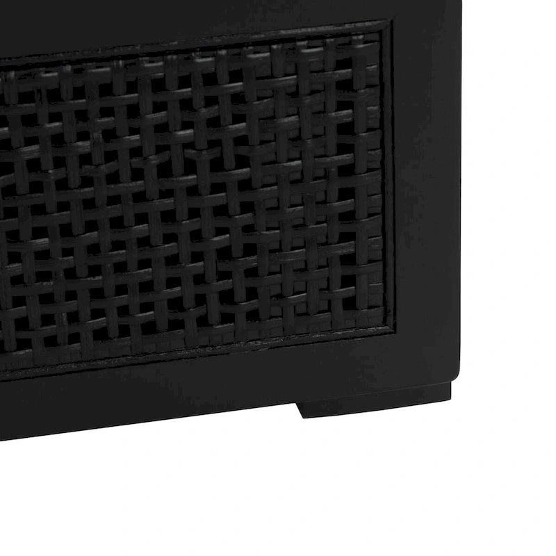 Meuble TV SAFAVIEH Kaitlyn à 2 tiroirs et 1 étagère (compatible avec les téléviseurs à écran plat jusqu'à 55 pouces) - 48 po L x 16 po P x 17 po H