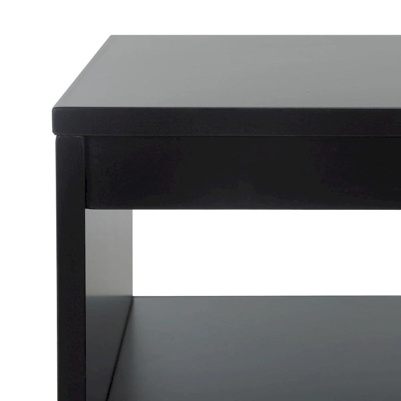 Meuble TV SAFAVIEH Kaitlyn à 2 tiroirs et 1 étagère (compatible avec les téléviseurs à écran plat jusqu'à 55 pouces) - 48 po L x 16 po P x 17 po H