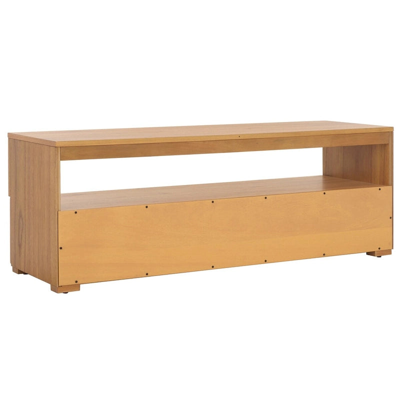 Meuble TV SAFAVIEH Kaitlyn à 2 tiroirs et 1 étagère (compatible avec les téléviseurs à écran plat jusqu'à 55 pouces) - 48 po L x 16 po P x 17 po H