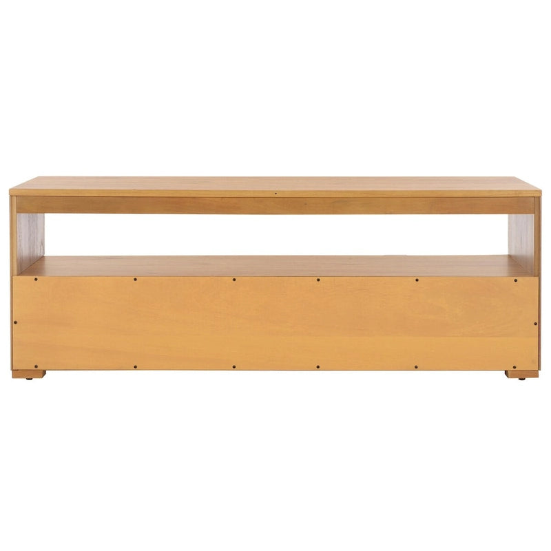 Meuble TV SAFAVIEH Kaitlyn à 2 tiroirs et 1 étagère (compatible avec les téléviseurs à écran plat jusqu'à 55 pouces) - 48 po L x 16 po P x 17 po H