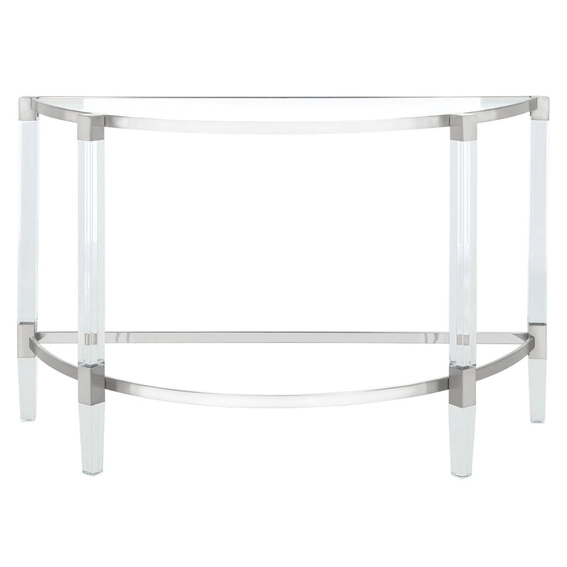 Console en acrylique Gunel de SAFAVIEH Couture - 120 cm (L) x 45 cm (l) x 73 cm (H)