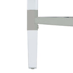 Console en acrylique Gunel de SAFAVIEH Couture - 120 cm (L) x 45 cm (l) x 73 cm (H)