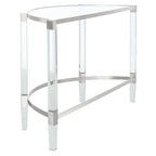 Console en acrylique Gunel de SAFAVIEH Couture - 120 cm (L) x 45 cm (l) x 73 cm (H)