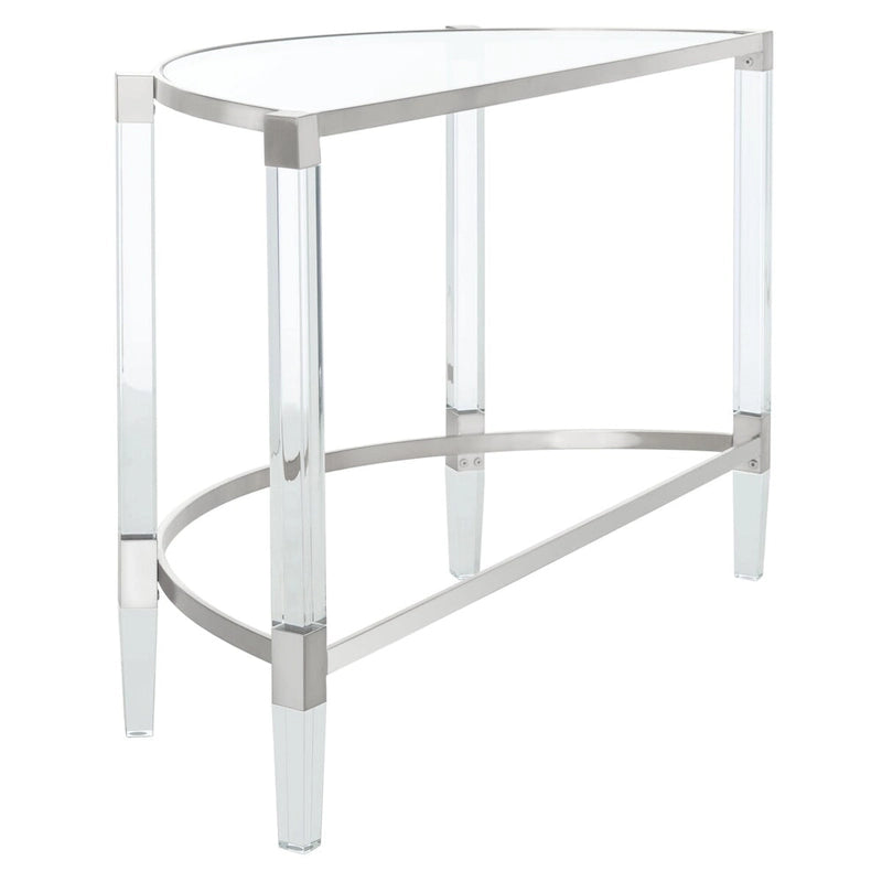 Console en acrylique Gunel de SAFAVIEH Couture - 120 cm (L) x 45 cm (l) x 73 cm (H)