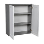 Armoire murale 36 x 36 - Double porte - Grise - 36 x 36 x 12