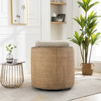 Fauteuil pivotant en forme de tonneau