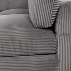 Canapé d'angle modulable avec pouf en forme de L