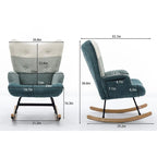 Fauteuil d'appoint patchwork moderne pour salon, chambre ou studio