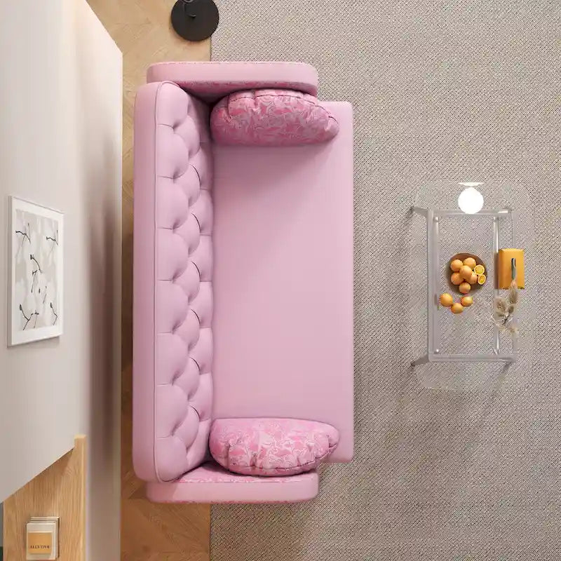 Canapé deux places à motif tulipe