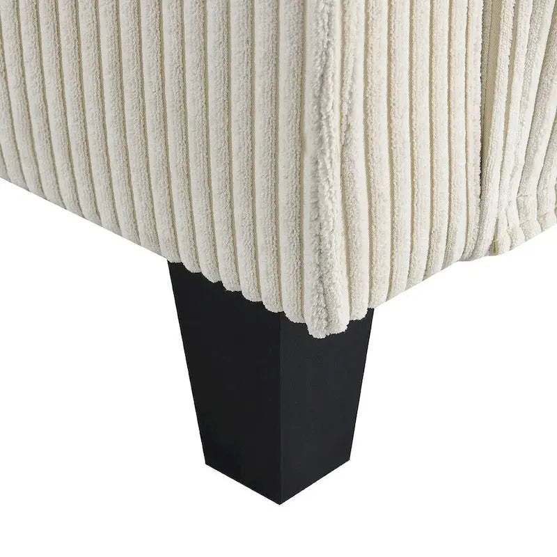 Canapé d'angle convertible en L, moderne et réversible, avec méridienne de rangement pour salon