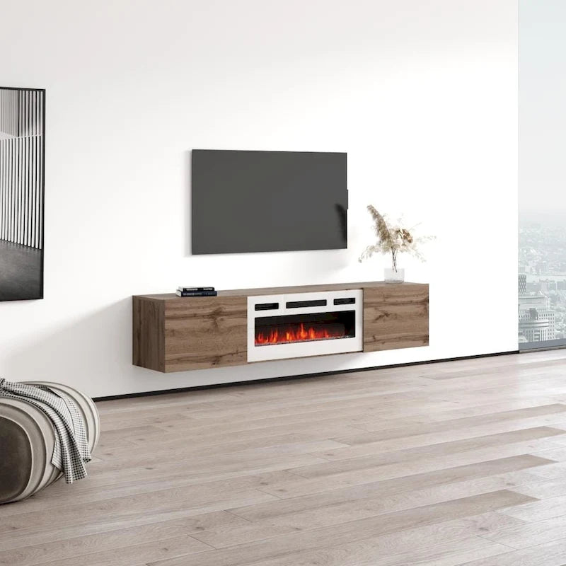 Meuble TV avec cheminée flottante Baja WH-EF