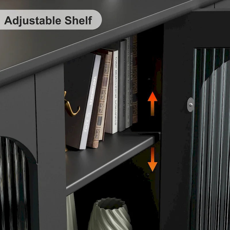 Meuble TV avec rangement pour téléviseurs jusqu'à 45 pouces - 45 x 26 x 16 pouces