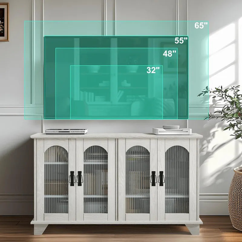 Meuble TV avec rangement pour téléviseurs jusqu'à 45 pouces - 45 x 26 x 16 pouces