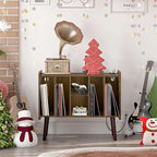 Support pour platine vinyle avec éclairage LED - 14,2 cm (P) x 32,5 cm (L) x 27,2 cm (H)