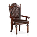 Fauteuils Abeena traditionnels en bois massif de cerisier (ensemble de 2) par Furniture of America