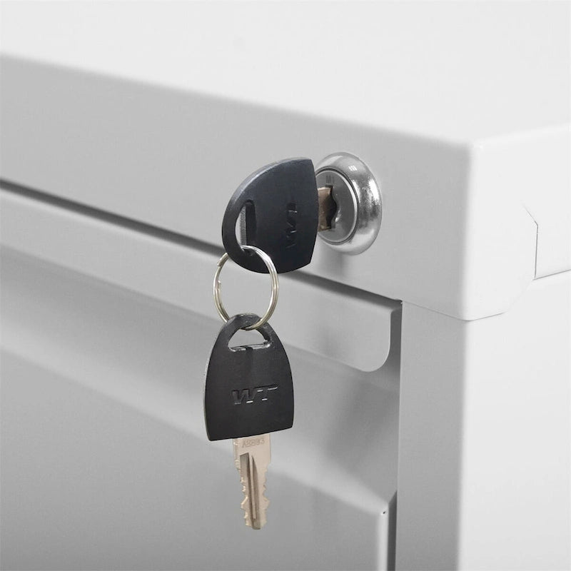 Classeur vertical métallique à 4 tiroirs avec serrure pour bureau ou domicile