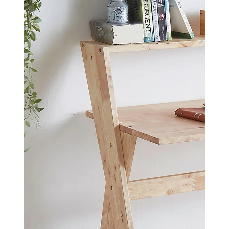 Bureau moderne du milieu du siècle à pieds en X de 95 cm