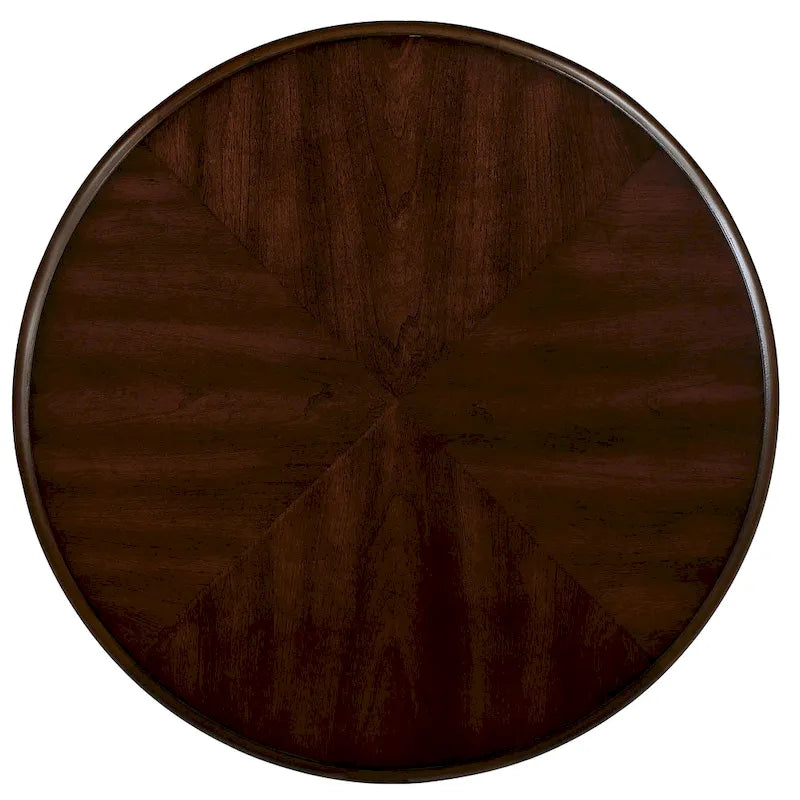 Table d'appoint ronde rétro 22 pouces, table de chevet en bois massif avec étagère, table d'angle pour salon, montage facile