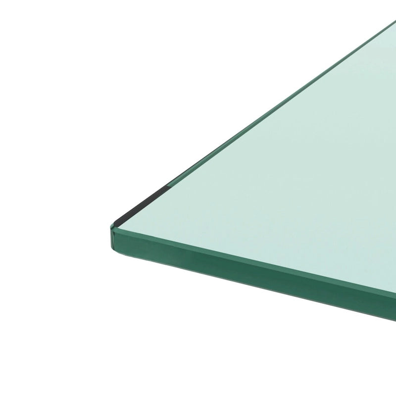 Table basse rectangulaire en verre et noyer, table basse transparente, table d'appoint moderne pour salon, mobilier de salon