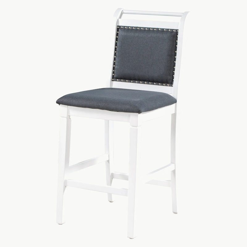 Ensemble de table à manger 3 pièces en bois, hauteur comptoir, à abattants