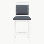 Ensemble de table à manger 3 pièces en bois, hauteur comptoir, à abattants