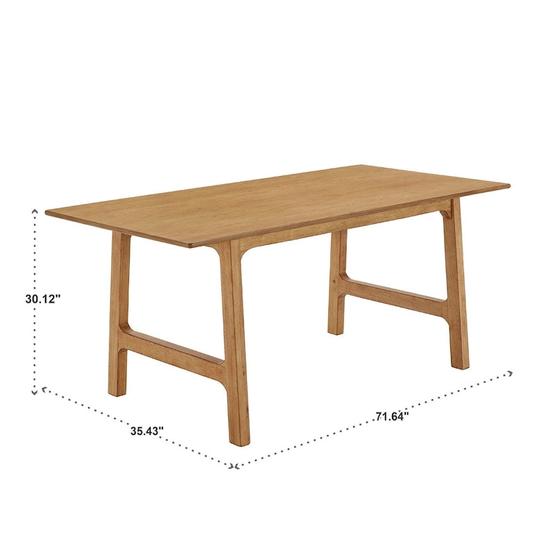 Table de salle à manger Pitea finition bois scandinave 71 par iNSPIRE Q Modern