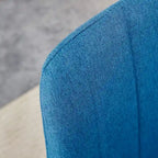 Chaise d'appoint en lin avec pieds en métal (lot de 4)