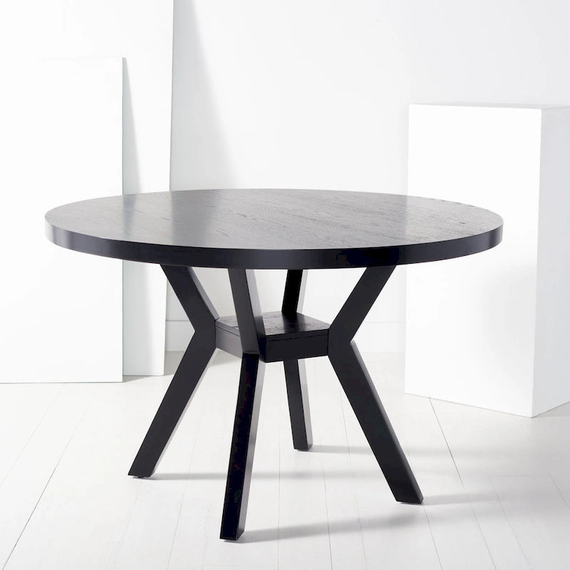 Table de salle à manger ronde en bois SAFAVIEH Couture Orestilla - 122 cm (L) x 122 cm (P) x 76 cm (H)