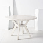 Table de salle à manger ronde en bois SAFAVIEH Couture Orestilla - 122 cm (L) x 122 cm (P) x 76 cm (H)