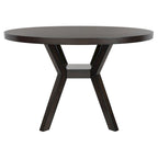 Table de salle à manger ronde en bois SAFAVIEH Couture Orestilla - 122 cm (L) x 122 cm (P) x 76 cm (H)