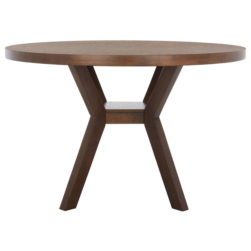 Table de salle à manger ronde en bois SAFAVIEH Couture Orestilla - 122 cm (L) x 122 cm (P) x 76 cm (H)