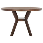 Table de salle à manger ronde en bois SAFAVIEH Couture Orestilla - 122 cm (L) x 122 cm (P) x 76 cm (H)