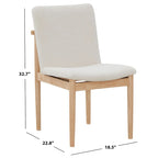 Chaise de salle à manger SAFAVIEH Couture Abriella Boucle 46 cm (18 pouces) - 48 cm (19 pouces) L x 58 cm (23 pouces) P x 84 cm (33 pouces) H